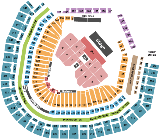 T-Mobile Park My Chemical Romance Seating Chart